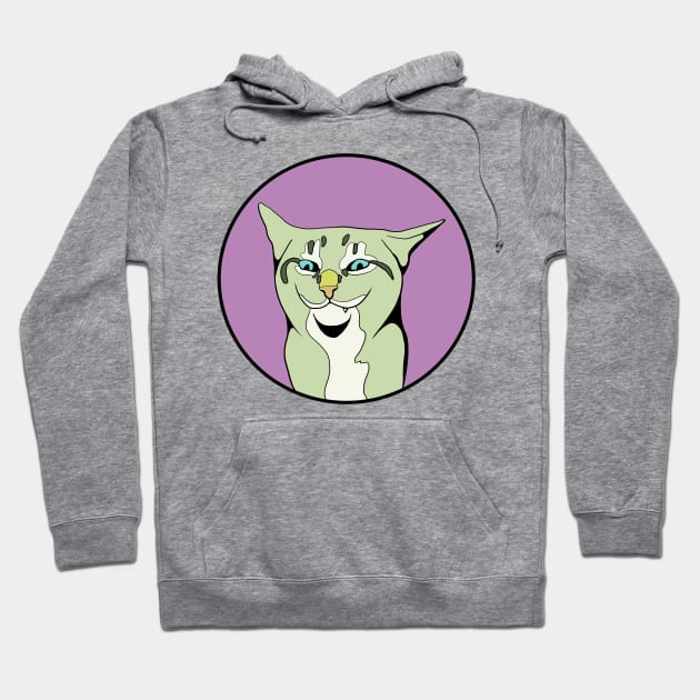 Mischievous Cat Hoodie by Animals in Design